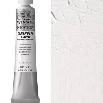 Tubo óleo 644 Blanco de titanio S1 Griffin Alkyd Winsor and Newton 200ml