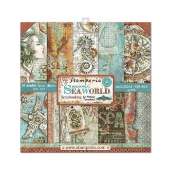 Set de scrapbooking Around the World Stamperia 20x20cm