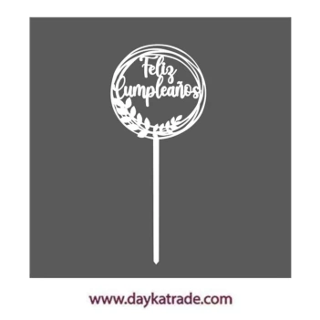 Dayka Trade Espeto Happy Birthday 20cm