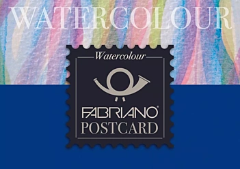 Bloc Postcard Acuarela Grano Fino Encolado A Un Lado Fabriano A6 300g/m²