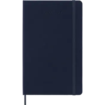 Agenda Classic 2026/2027 semanal horizontal azul zafiro tapa blanda Moleskine 13x21cm