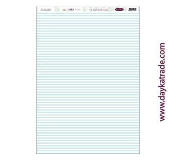 Dayka Trade Fabric DTXM-2018 Blue Striped Background Pattern 33x70cm
