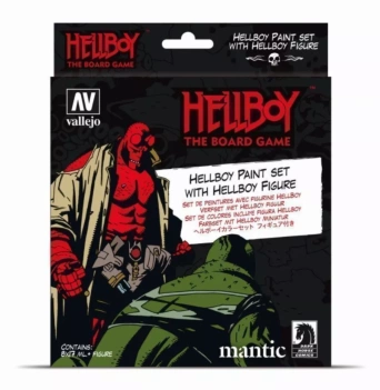 Set 8 pinturas para modelismo 187 Boardgame Hellboy Vallejo 17ml