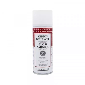 Verniz Brilhante em Spray com Proteção UV Sennelier 400ml