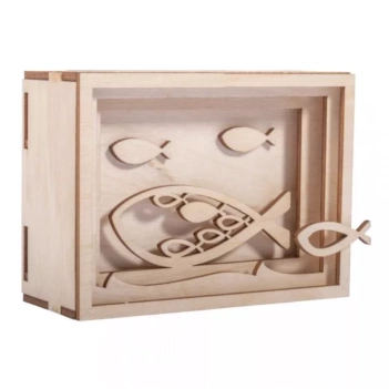 Rayher 3D Wooden Fish Money Box Kit