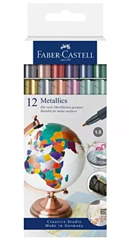 Set 12 Rotuladores Metallics Faber-Castell