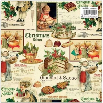 Papel Christmas Cookies Kartos 49.5x68cm