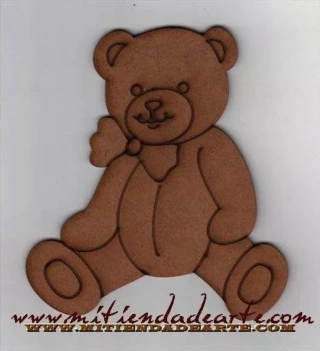 Dayka Trade MDF Silhouette IFLO003 Teddy bear I