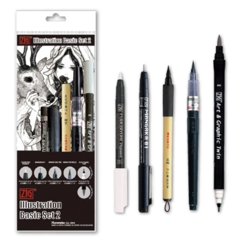 Set 5 rotuladores Illustration Basic 2 Zig