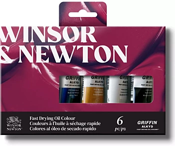 Set 6 óleos surtidos Griffin Alkyd Winsor & Newton 37ml