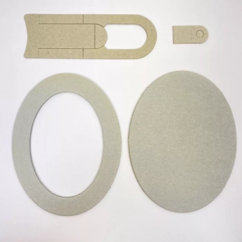 SUPER DEAL **40%** Oval cardboard frame