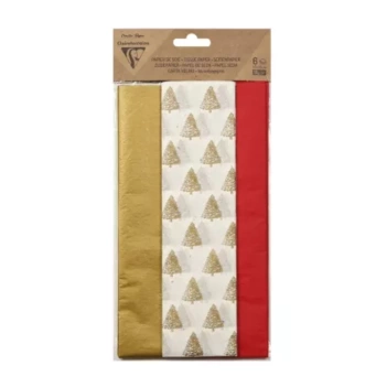 Set 6 Papeles de Seda Noel Clairefontaine 50x75cm