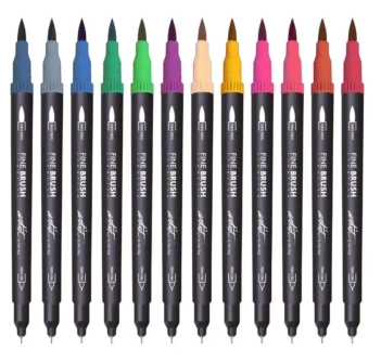 Estuche 12 Rotuladores de Doble Punta Gama Creative Fine Brush Alex Bog