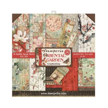Oriental Garden Scrapbooking Set Stamperia 20x20cm