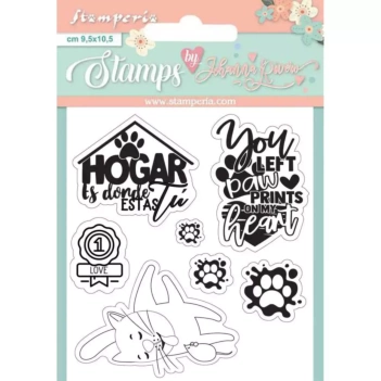 Set de Sellos Transparentes Labels Circle of Love Johanna Rivero Stamperia

