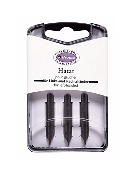 Kit 3 plumes Hatat Brause pour gauchers