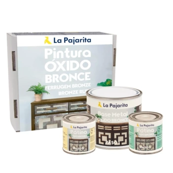 Kit 3 Pintura Efecto Óxido Bronce La Pajarita 250ml