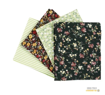 Creativ Company Fabric Kit For Patchwork Green Tones 