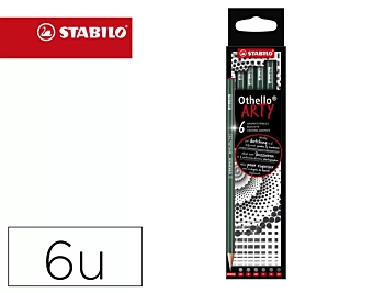 Zestaw 6 ołówków grafitowych Stabilo Othello 2B, B, HB, F, H, 2H