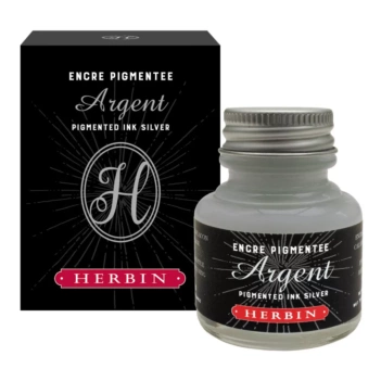 J. Herbin Dekorative Tinte Silber Opak 30ml