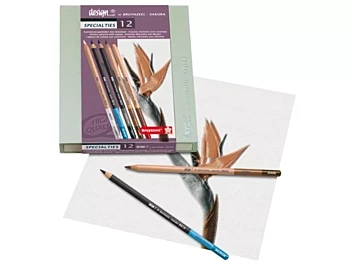 Caja Madera de 12 Lápices para Dibujo Bruynzeel