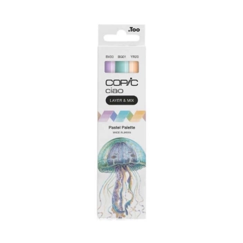 Set of 3 alcohol markers Pastel Palette Layer &amp; Mix Copic Ciao
