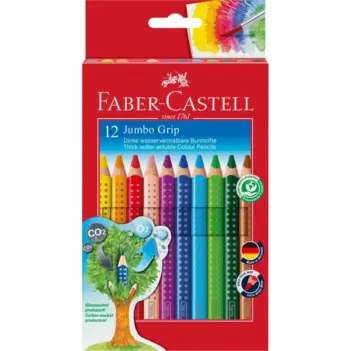 Set 12 Lápices de colores Jumbo Grip Faber Castell