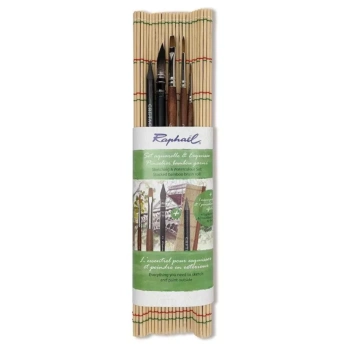Set de pinceaux pour esquisses et aquarelles Raphaël