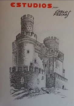 Artistic drawing studies ES22 Castles of Spain C Freixas Castellano
