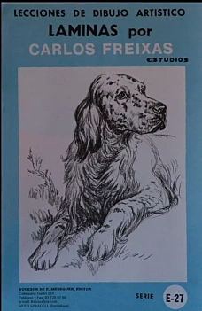 Artistic drawing sheets Blue Series E27 Dogs C Freixas Castellano