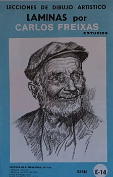 Láminas por Carlos Freixas Serie azul- E Serie E14 Rostros campesinos