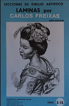 Artistic drawing plates Blue Series E15 Exotic types I C Freixas Castellano