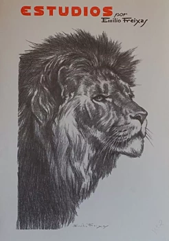 Badania Emilio Freixas Artwork przez głowami zwierząt ES02