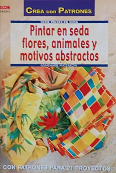 Painting on silk flowers, animals and abstract motifs