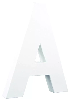 Décopatch White Stiffened Cardboard Letter A