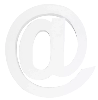 Décopatch White Stiffened Cardboard Letter A
