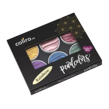 Set de 6 Pigmentos Finetec Rainbow Pearl Colors