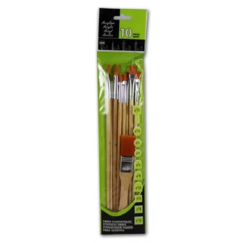 Set 9 Pinceles de Pelo Sintético + 1 Paletina Raphaël