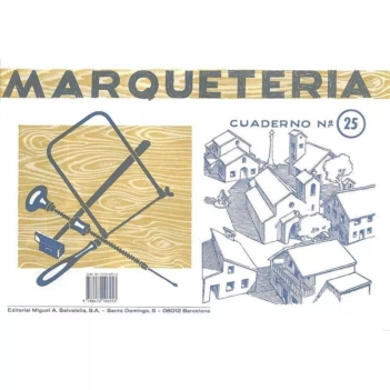 Marquetería. Cuaderno nº25: Pueblo con casas, iglesia ...