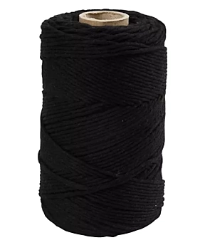 Creativ Company Black Macrame Cord 2mm