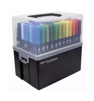 Organizador con 108 rotuladores ABT Dual Brush Tombow