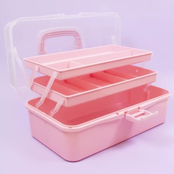 Maletín de Almacenamiento Rosa Craftelier