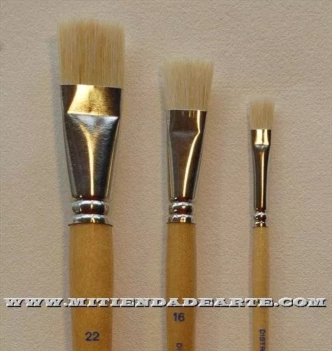 Pincel cerda plano S-113 Mango Corto 
