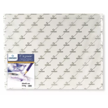 Pack 10 Papeles Dibujo “C” à Grain Blanco Natural Grano Fino Canson 50x65cm 224g/m²