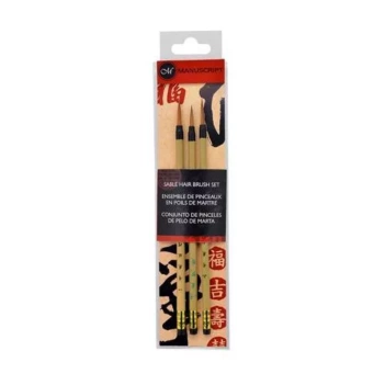 3 Hair Brushes Set from Marta Manuscript
