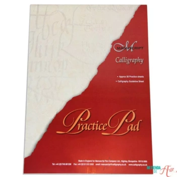 Bloc de papel blanco con lámina guía para Caligrafía Manuscript MC302