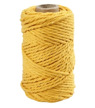 Creativ Company Macrame Cord Yellow 4mm