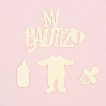 Die-Cut de Metacrilato Mi Bautizo Mi Tienda de Arte

