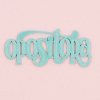 Die-Cut de Metacrilato Opositora Mi Tienda de Arte

