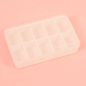 Mini Scatola con 10 scomparti Bianco Craftelier